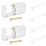 AceFun Kit piercing nez Or unique Kit pistolet piercings pour domestique Pistolets Or faire soi même 2 plugs inclus dans livraison Kits pistolets piercing