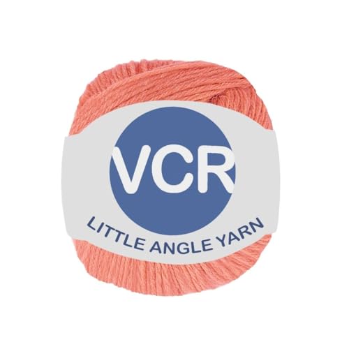 Image of VCR 4 Ply Orange Little Angle Yarn, 25 Grams, 92 Meters Length, 100% Acrylic Soft Baby Knitting Yarn for Crochet, Newborn Sweaters, Soft Baby Socks, Mittens and Leggings, Pack of 1
