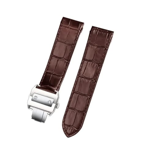 [VFuł] JeBG TgX Xgbv TgX 100 Y fB[X tH[fBOobN Xgbv 20mm 23mm ɓK郌U[EHb`Xgbv(Brown silver Buckle,23mm)