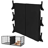 YeeBeny Dog Crate Divider, 16.9x16.5 Black Thick Dog Kennel Divider Foldable Divider for Small Dog Crates (Cage Not Included)