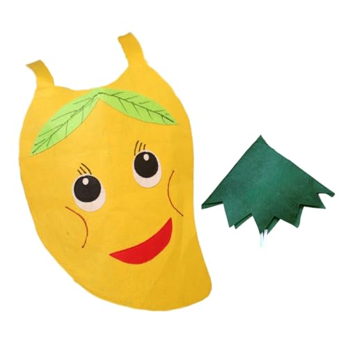 Image of Kaku Fancy Dresses Fruit and Vegetable Costume Paper Cutout with Cap For Kids | Healthy Food Costume For Boys & Girls (Tracksuit Not Included)