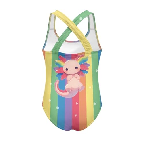 Image of One Piece Swimsuit for Girls Kids Quick Dry Bathing Suit with Crossback Strap Summer Beach Swimwear Size 5T-14