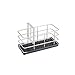 Kfhfhsdgsahmj Sink Caddy, Stojaki ze stali nierdzewnej Sponge Wipe Drena Drena Data Detergent Detergent Pędzel Półka Półka Przechowywania Półka (Color : Black)