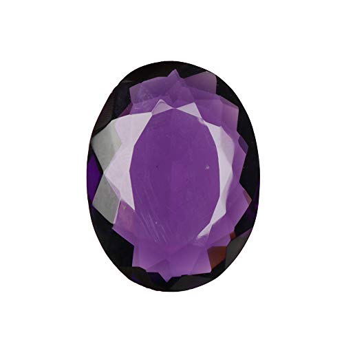 REAL-GEMS Violet Amethyst 57.10 Ct Oval Shaped Healing Crystal - Main Image