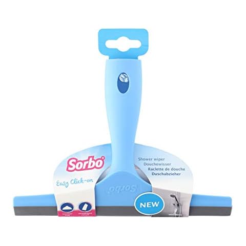 Sorbo 10S00248 176036 Shower Squeegee, Plastic, Blue Cover