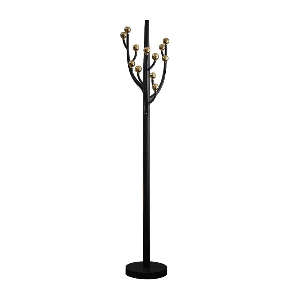 AHGFTYRDT Coat Rack Freestanding Household Vertical Stainless Steel Entrance Corner Hanger Bedroom Clothes Rack Hall Tree