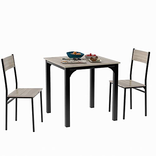 Mesa de comedor con 2 sillas solucion de espacio para apartamentos pequenos y zonas de paso 2