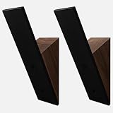 Homeforia Ganchos de madera de nogal, ganchos de madera resistentes para colgar