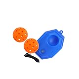 Ailan Pickleball Bälle, Outdoor Sport, Rebounder Trainer, Einzelspieler Training mit eigenen Pickleball Bällen, Outdoor, Garten, Indoor Trainingshilfe, Sockelleiste, Orange, 21 x 14 x 6 cm