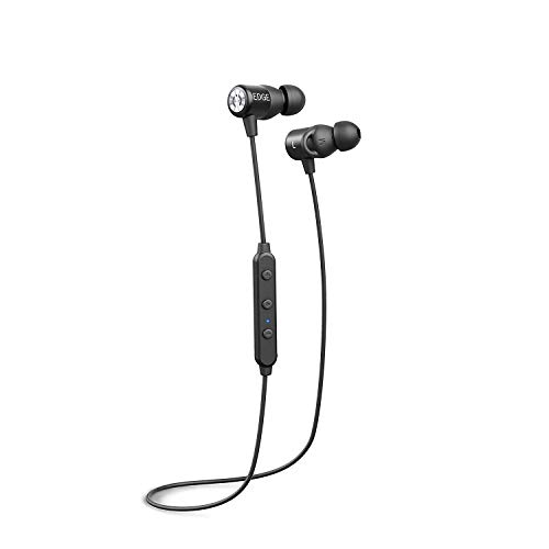 MuveAcoustics Edge Bluetooth in-Ear Headphones, IPX-4 Waterproof, Wireless Noise Cancelling Sport Earbuds, Rich