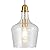 ELYCCUPA Glass Pendant Light Modern Brass 1 Light Single Dome Pendant Lighting Fixtures for Kitchen Island Dining Room Hallway, Dia 9 Inch, E26, UL Listed