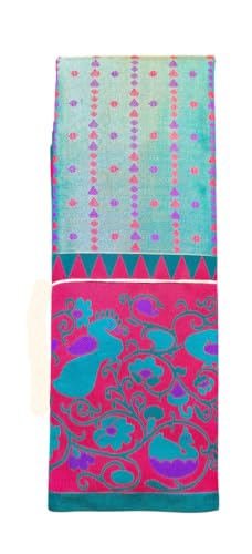 Image of VFCollections - POchampally Kalamkari Pattu Cotton SIlk Saree with Blouse Piece For Women