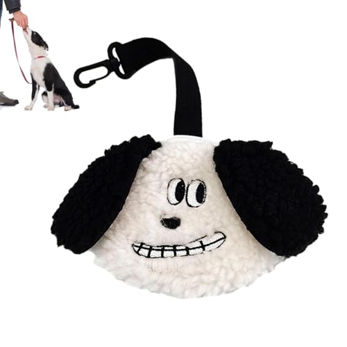 Porta sacchetti igienici per cani, Dispenser - Cute Doggyba Borsa per la defecazione del cane cane Borsa per cani Portatutto per cani Borsa con cerniera | Borsa per cani di piccola taglia | Borsa per