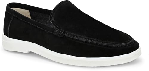 Image of Men Classic Suede Leather Loafers - Cushioned Comfort, Durable Sole & Everyday Luxury