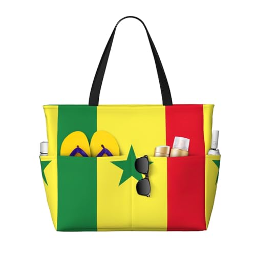 Sac fourre-tout Sénégal noir pour transporter toutes vos affaires sans douleur à l'épaule