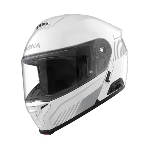 Image of Sena Specter Modular Smart Communication Motorcycle Helmet (Gloss White, L)