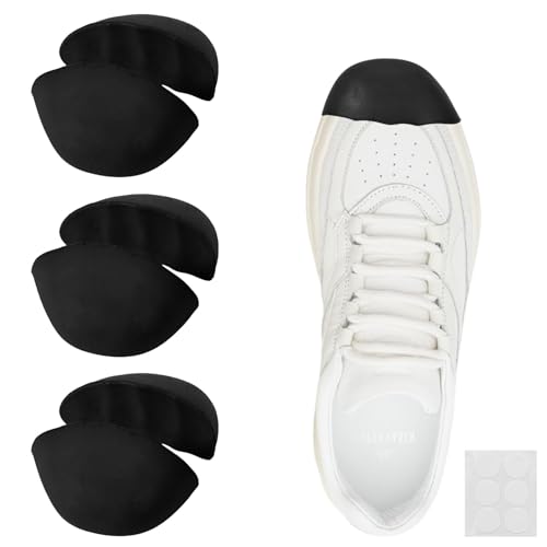 Image of Shoe Filler for Too Big Shoes Women and Men，Shoes Too Big Inserts, Can Be Used to Fill The Inside of The Footwear ，Cushion The Pressure and Prevent Slipping Off (3 Pairs Large Size,Black)