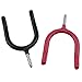 Xhziy Two U-Shaped Shovel Hooks Each in Black and red, a Screw-in Heavy-Duty Tool Rack, Suitable for Hanging Garage, Garden and Courtyard Tools 4pcs