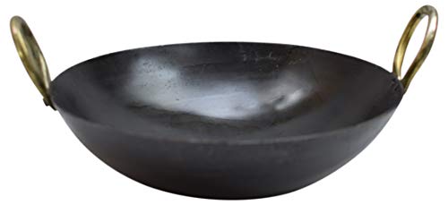 Wok de Hierro Puro Indio 11 pulgadas miniatura 4