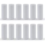 2 3 4 6 Inch White Plastic Candle Cover Sleeves,Chandelier Socket Sleeves,Candelabra Base E12 Socket Covers Set of 12 (3-Inch / 12-Pack)