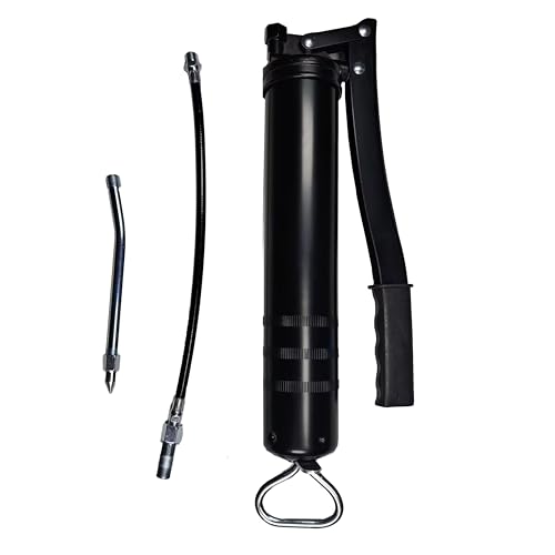 HFS(R) グリースガン グリスポンプ 手詰め 手動式 エアグリースガン シャシーグリース 大容量 400cc ブラック - HFS - 商品画像