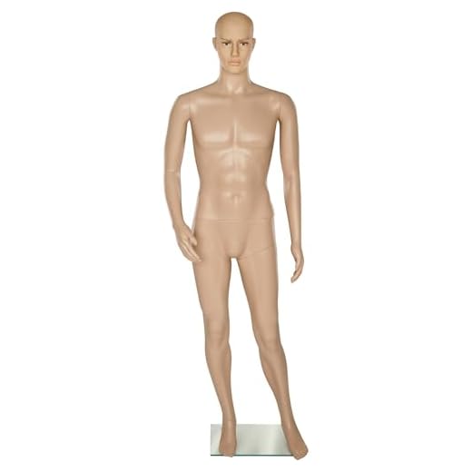 TecTake Maniquí Figura de maniquí | Giratorio y móvil | Pata de Apoyo de Cristal con Base - Varios Modelos (Hombre | no. 402662)