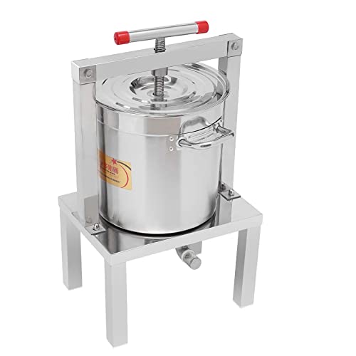 LYNICESHOP Fruit Wine Press, Large Fruit Honey Presser Manual Grape Presser Beeswax Extractor Beekeeping Machine Cider, Wine, Grape, Apple Press extractor for Wine