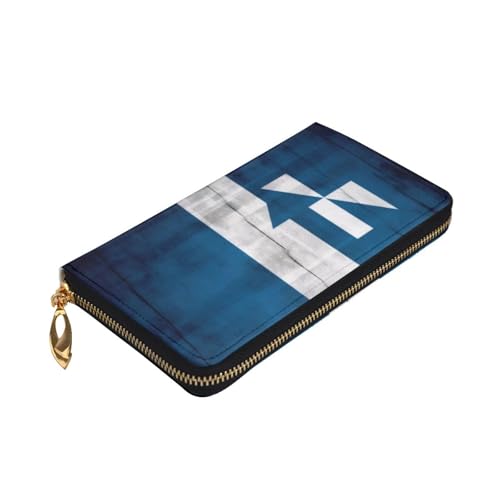 Portefeuille pour cartes de crédit et téléphone en cuir zippé grande capacité - 3