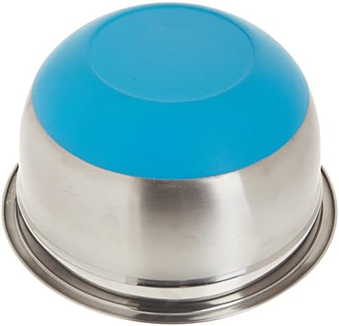 ExcelSteel 3-Quart Stainless Steel Non Skid Base Mixing Bowl - Thumbnail 4