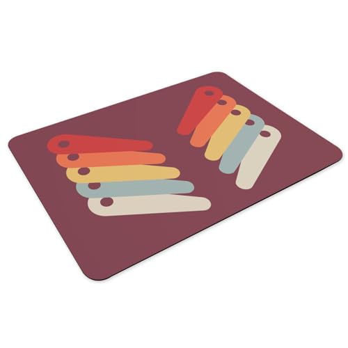 Dessous de table caoutchouc rouge flipper de grand format pour protection de table billard - 3