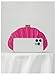 QWINEE Women's Shell Shaped Clutch Purse Ruched Mini Crossbody Bag Elegant Evening Handbag with Chain Strap Hot Pink One Size