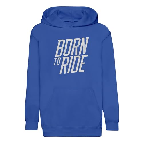Sweat à capuche enfant Born to Ride pour passionnés de motocross et cafe racer