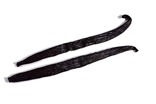 Wilderness Poets, Whole Vanilla Beans, Tahitian Variety Grown In Papua New Guinea (2 Vanilla Beans) #TOP1
