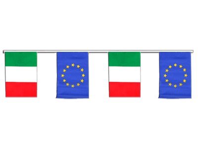 Guirlande d'amitié Italie Union européenne décoration extérieure