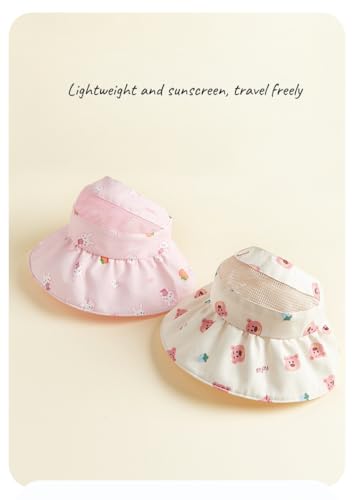 Adjustable Sun hat for 1-6 yrs Kids, Foldable. Ideal for Beach & Outdoor. Toddler Boys & Girls4