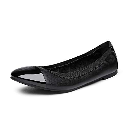 DREAM PAIRS Women's Sole-Flex Ballerina Walking Flats Shoes 6 Black