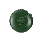 WUTA Leder Maßband Automatisch, Tragbares Kleines Nähbandmaß für Schneider Echtes Leder 150cm 1Pcs(Jadegrün)