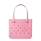 BOGG BAG Medium Bunny Tote – 15” x 12.5” x 5” – Durable, Washable, Tip-proof – Beach, Pool, Boat, Work, Sports (I Peep You Bubblegum)