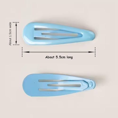 Image of Small Kids Tic Tac Hair Clips Cute Multi Color Hair Accessories | Girls & Toddlers | Non-Slip, Lightweight & Durable Metal Hairpins | Stylish Baby Hair Clips (Color C Pack of 50)