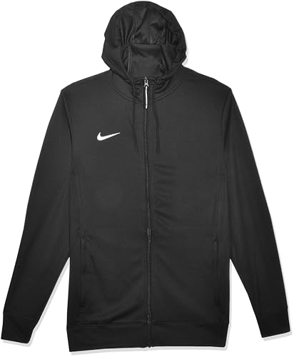 Nike Team Basketball Hoodie Full Zip Hoodies, Black, M for Men