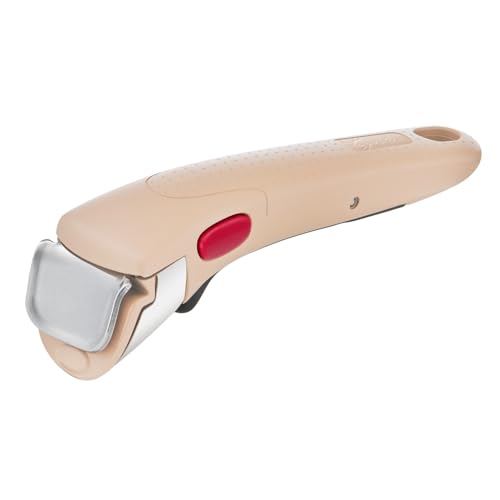 Lagostina Ingenio Vivissima, Manico Rimovibile Resistente fino a 10kg, Fissaggio Sicuro a 3 Punti, Design Ergonomico, Colore Beige