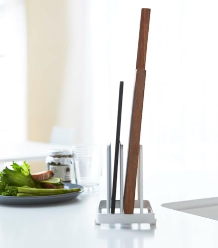 Soporte de tabla de cortar YAMAZAKI Home Plate en acero miniatura 3
