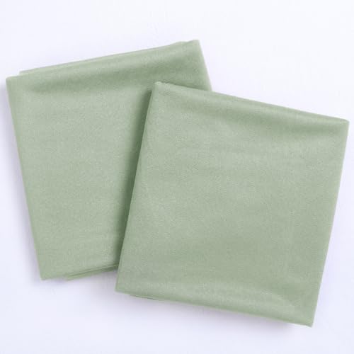 Image of Socomi Sage Green Sheer Wedding Arch Draping Fabric 29 inch x 20Ft 1 Panel Outdoor Curtain Drapes Extra Long for Bridal Baby Shower Ceremony Birthday Party Decor