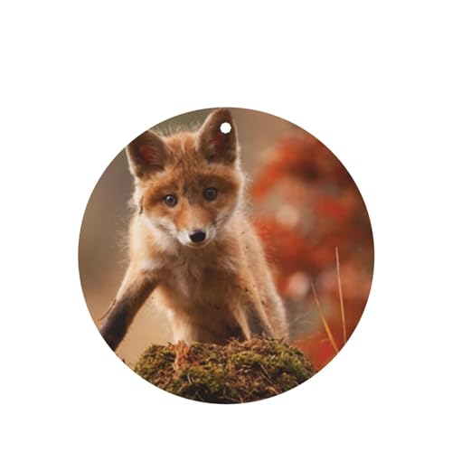 吊り下げ式車用芳香剤カード 2枚パック - 長持ちする吊り下げ式アロマセラピーカード (ラベンダーの香り) 車、自宅の寝室、ワードローブ、靴箱などに最適。ユニセックス (茶色の顔、キツネ、緑の動物、赤ちゃん、獣、犬、肉食動物)