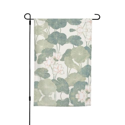 Drapeaux imprimés de lys noirs pour jardin, 30,5 x 45,7 cm, double face, décoration saisonnière pour la maison, l'extérieur, les vacances, toutes les saisons