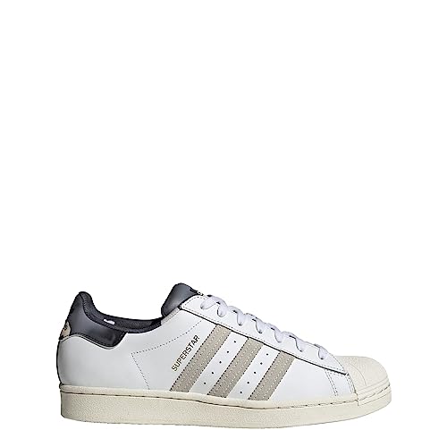 Image of adidas Superstar Shoes Men's, White, Size 7.5