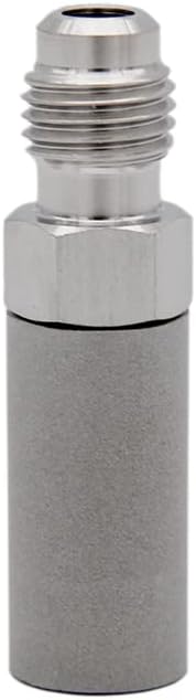 1/4" Flare Thread Diffusion/Aeration/Carbonating Stone 0.5/2.0 Micron Stainless Steel 316 Homebrew Kegging(2.0 Micron)