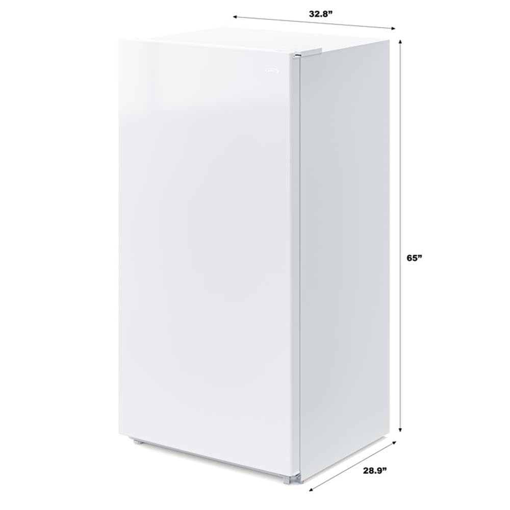 Pemberly Row Contemporary 17 Cu. Ft Upright Freezer In White. on Fridge.com - View 2