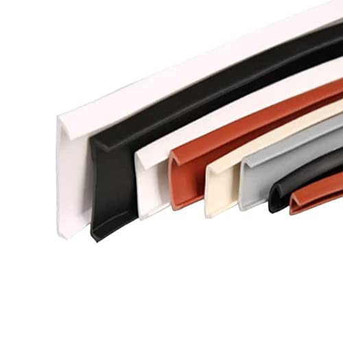 Bande de chant en placage en forme de U auto-adhésive, bande de chant en PTE souple auto-adhésive flexible, bandes de chant en planche de bois pour la restauration de meubles (U30mm* 3m,Gray) Cover