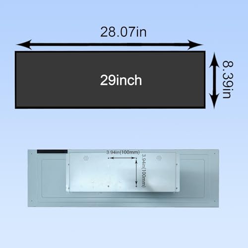 Image of 29 Inch Long Stretched Bar LCD Monitor | 1920x540 IPS Display with H /D /USB /Micro SD & USB Auto-Play, Aluminum Alloy Case, for Digital Signage /Office /Home